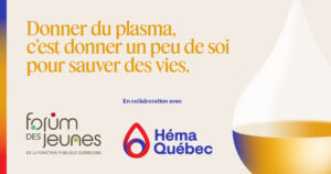 🩸 Le Forum des jeunes s’associe à Héma-Québec!  