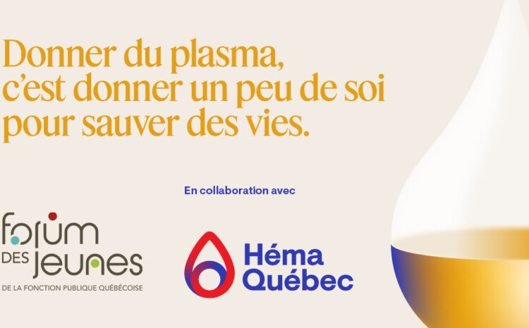  🩸 Le Forum des jeunes s’associe à Héma-Québec!  
